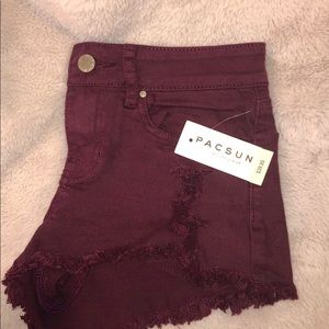 NWT Pacsun Maroon shorts